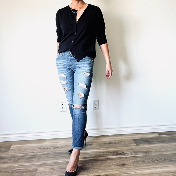 Nordstrom Black cardigan Sweater Size Small - Picture 2 of 16